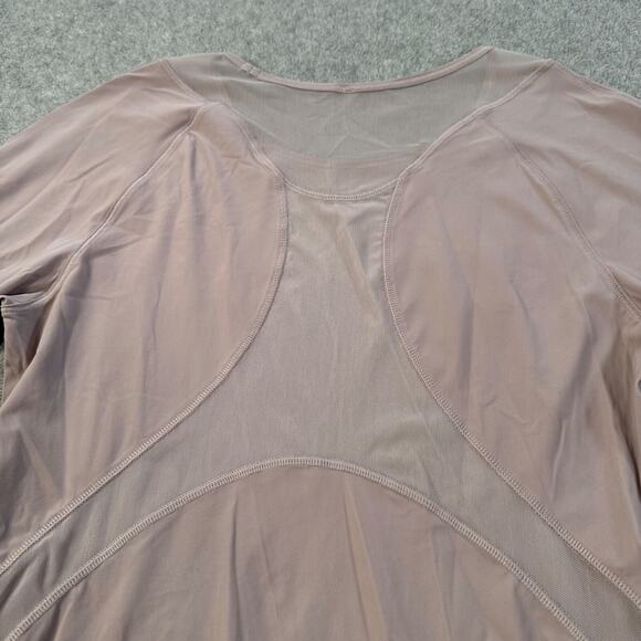 Lululemon Sculpt Long Sleeve T-Shirt Women's 4 No Size Tag Mesh Panel Active Run - Picture 7 of 8